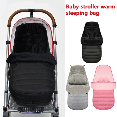 Windproof Warm Winter Baby Stroller Footmuff Foot Cover Bunting Sleeping Bag Blanket for Infant Toddlers Pushchairs Accessories ► Photo 1/6