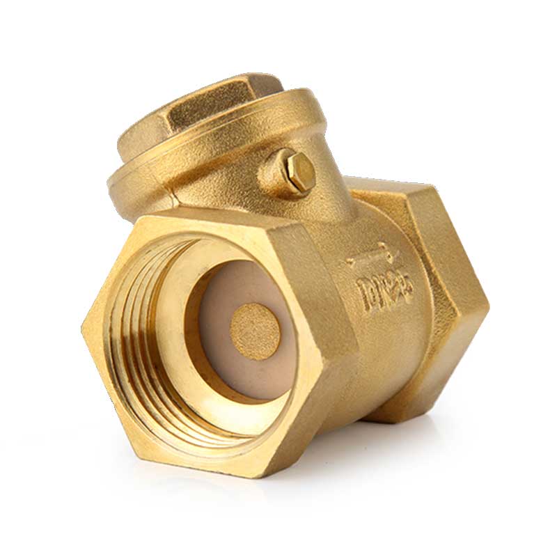 2xBrass DN25 1inch Female Thread One Way Swing Check Valves 