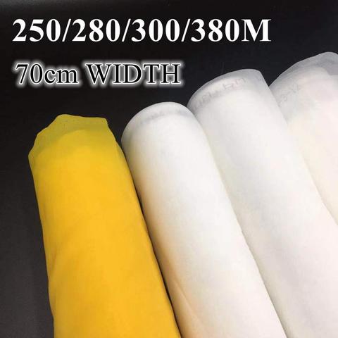 5/10/20 Meters 250/280/300/380M Silk Screen Printing Mesh 70CM Width 100T/110T/120T/150T White Polyester Screen Printing Mesh ► Photo 1/1