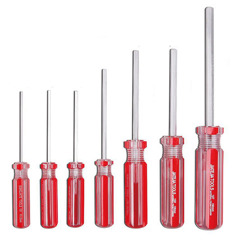 7pcs/set 1.5mm-6mm Hexagon Screwdriver Set CR-V Flat Head Hex Screw-driver Magnetic Allen Bolt Driver Hand Tools ► Photo 1/2