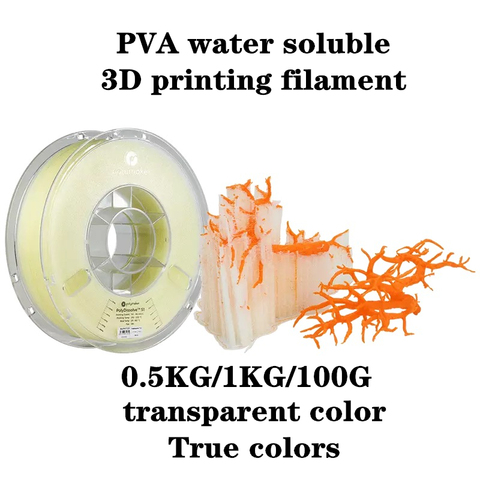 PVA Filament 3D Printer Printing 0.5kg 1.75mm 1KG Support Material Soluble Polyvinyl Alcohol Washable For PLA  BEST SELLERS HOT ► Photo 1/1