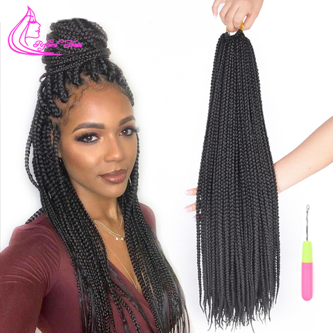 black and brown box braids