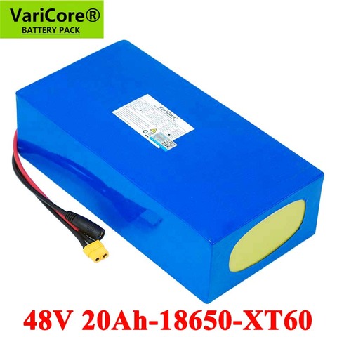 VariCore 48V 20ah 13s6p Lithium Battery Pack 48V 20AH 2000W electric bicycle battery Built in 50A BMS XT60 plug ► Photo 1/6
