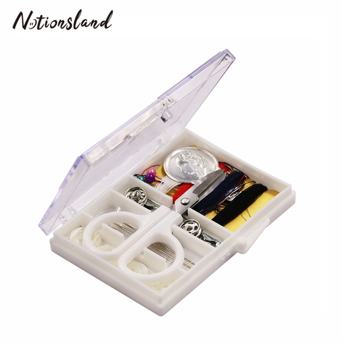 Mini Travel Sewing Kit Multi-function Sewing Box Hand Quilting Needle Scissor Set Embroidery Cross Craft Sewing Accessories ► Photo 1/6
