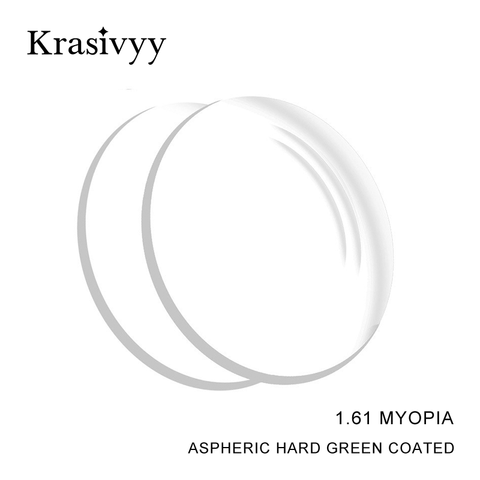 Krasivyy 1.56 1.61 1.67 1.74(+10.00~-10.00) Prescription CR-39 Resin Aspheric Glasses Lenses Myopia Hyperopia Presbyopia Optical ► Photo 1/5