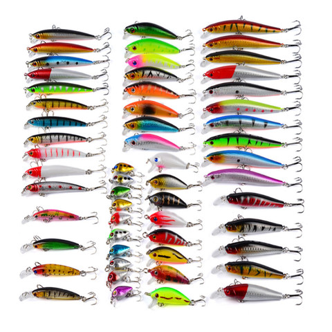 2022 YUZI Mix Size Wobbler Fishing Lure Big Crankbait Minnow Bass Trolling Artificial Bait Pike Carp lures Set ► Photo 1/6