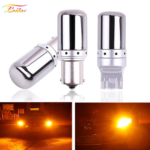 1PCS S25 1156 BA15S P21W Canbus BAU15S PY21W T20 7440 W21W LED Bulbs 3014 Error Free Canbus Turn Signal Lights Brake lamp ► Photo 1/6