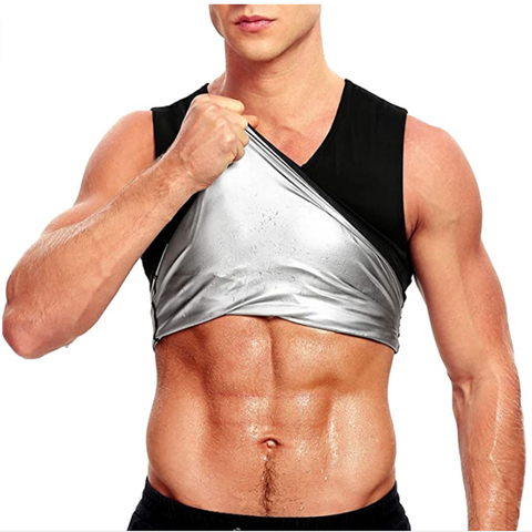 Men's Body Shaper Sweat Vest Sweat Shapers instantly Hot Sauna Effect Tank Tops Fitness losing weight Workout Sport Shirt Corset ► Photo 1/6