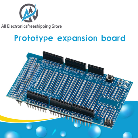 MEGA 2560 R3 Proto Prototype Shield V3.0 Expansion Development Board + Mini PCB Breadboard 170 Tie Points for arduino DIY ► Photo 1/6