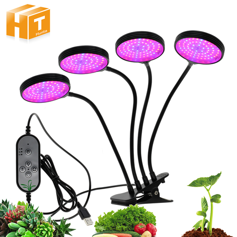 LED Grow Light with 360 Degrees Flexible Clip USB Power Supply Desktop LED Plant Growth Light. ► Photo 1/6
