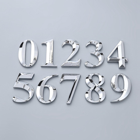 3D Large size Self Adhesive Door Number Sign Number Digit Apartment Hotel Office Door Address Street Number Stickers Plate Sign ► Photo 1/6