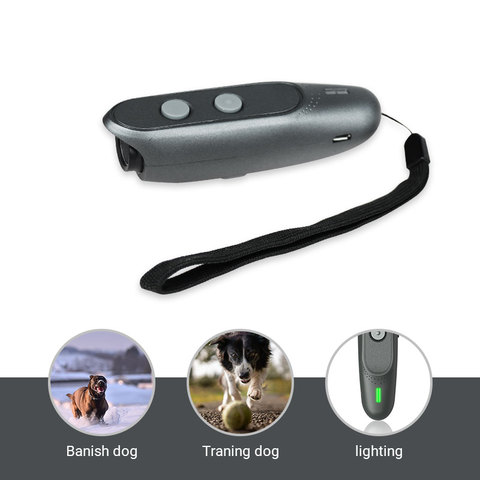 3 in 1 Anti Barking Stop Bark Dog Training LED Ultrasonic Anti Bark Barking Dog Training Repeller Control Trainer Device Newest ► Photo 1/6