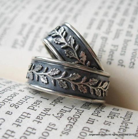 Women's Fashion Classic Retro Willow Leaf Pattern Ring, Anniversary Gift, Work, Sports, Casual Wear Jewelry ► Photo 1/6