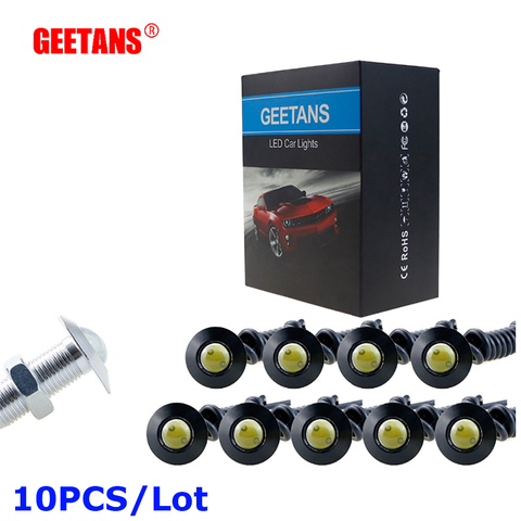 GEETANS DRL 10pcs Ultra Thin 2.3CM 12V Daytime Running light Source Waterproof Eagle Eye Lamp/Parking Warning Light DJ ► Photo 1/6