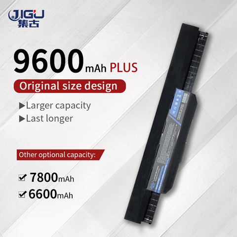 JIGU Black A31-K53 A32-K53 A41-K53 A42-K53 Laptop Battery For Asus X84 X54 X53 X44 X43 P53 P43 K53 K43 A83 A54 A53 A43 Series ► Photo 1/6