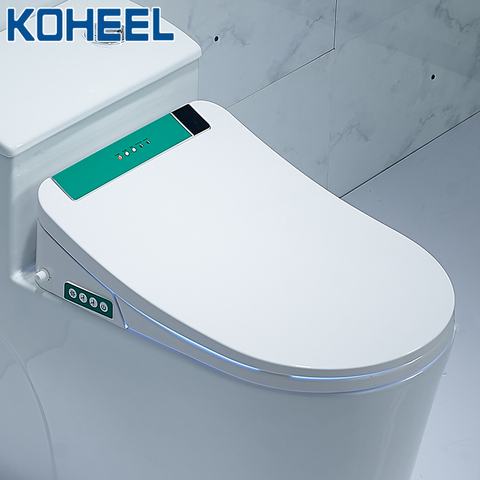 KOHEEL Toilet Seat Intelligent Elongated Electric LCD 3 Color Bidet Cover Smart Bidet Heating Led Light Wc Toilet Seat ► Photo 1/6