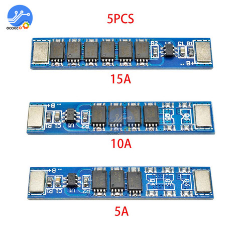 5 pcs/lot BMS 1S 5A 10A 15A 3.7V 3MOS 4MOS 6MOS 18650 Lithium Battery Charge Protection Board 16850 Battery Charging PCM ► Photo 1/6