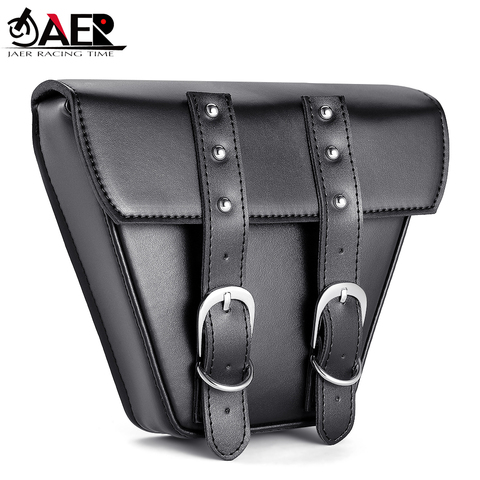 JAER Universal Hanging Saddle Bag Stylish Practical PU Leather Tool Storage Motorcycle Sided Tail Wear Resistant Large Capacity ► Photo 1/6