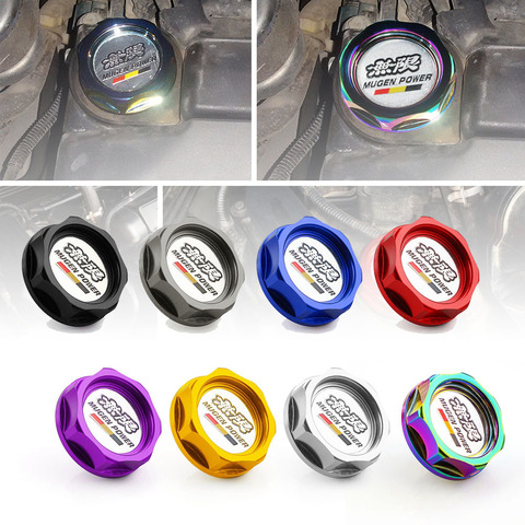 Aluminum Mugen Power Performance Oil Cap Oil Fuel Filter Racing Engine Tank Cap Cover Racing Car For HONDA ► Photo 1/6