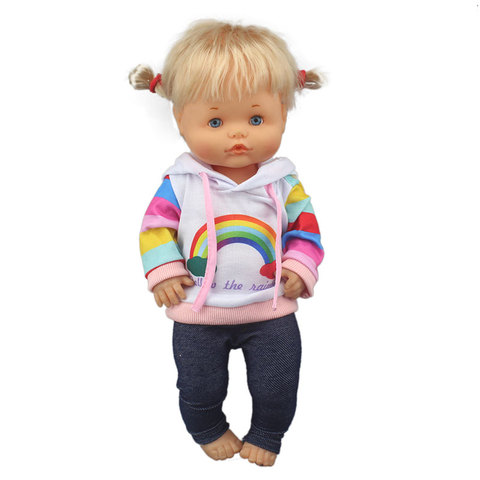 Lovely rainbow suit For 42 cm Nenuco Doll 17 Inches Baby Doll Clothes ► Photo 1/2