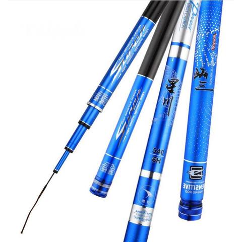 Blue Prince 6H 19 Hardness, Red Infanta 4.5H 28 Hardness Fish Killer Telescopic Fishing Rod Fast Action Superlight Superhard ► Photo 1/2