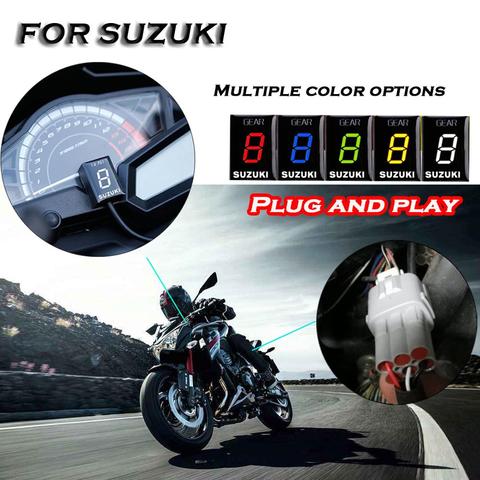 For SUZUKI gsr 600 bandit 650 1200 gsxr sv 400 Intruder 800 V-Strom Gear Display Indicator Motorcycle Ecu Direct Mount 1-6 Speed ► Photo 1/6