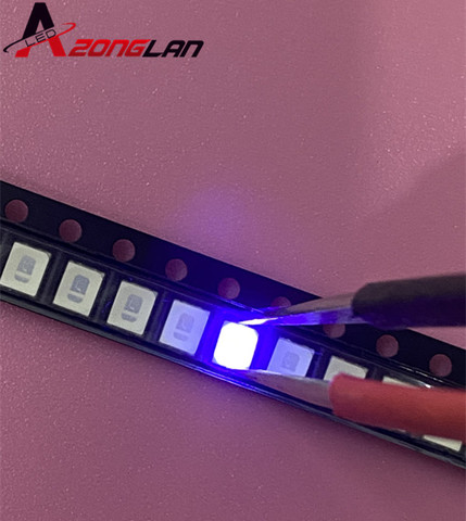 100pcs Diodes 2835 3528 SMD UV LED Purple Lamp Bead 395 - 410nm Ultraviolet Light-emitting Diodes Ultra Violet SMT LED Bead Lamp ► Photo 1/2