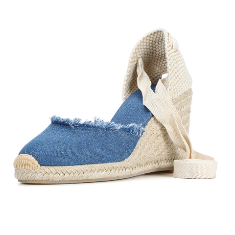 espadrilles wedge sandals for women with ankle strap ► Photo 1/6