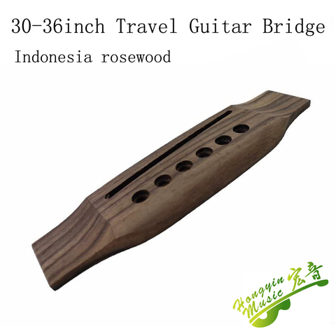 30-36 Inch MT Travel Guitar Bridge Drilling Professional Replacement Parts 135*41*9mm Rosewood ► Photo 1/4