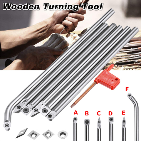 Wood Turning Tool with Wood Carbide Insert Cutter Round Shank Woodworking Tool/Aluminum Alloy Handle ► Photo 1/6