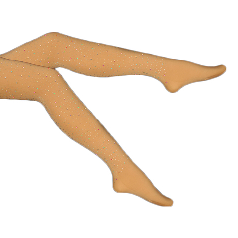 Figure Skating Tights pantyhose rhinestone Footed Elastic Socks Ice Skating Leotard Thermal Pants Stockings Gymnastics 70-180kg ► Photo 1/6
