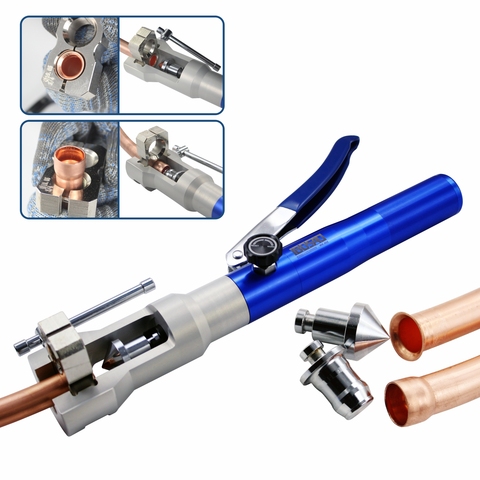 Universal 2 in 1 Hydraulic Flaring and Swaging Tool Kit for 5-22mm Soft HVAC Copper Tube Extrusion Tool,not for brake line ► Photo 1/4