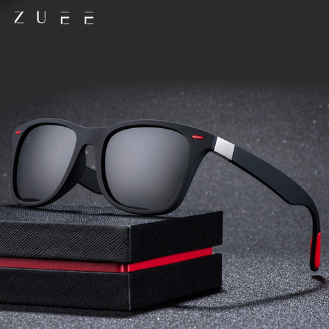 ZUEE Classic Polarized Sunglasses Driving Square Frame Sun Glasses  Men Women  Male Goggle UV400 Gafas De Sol ► Photo 1/6