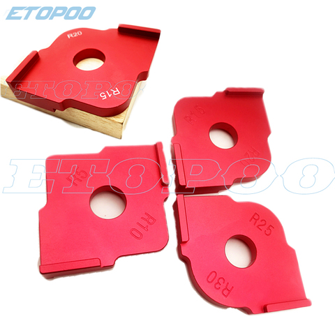 Woodworking Trimming Radius Jig Router Templates Aluminium Alloy Radius Corners R5 R10 R15 R20 R25 R30 R35 R40 T10-T15 T20-T25 ► Photo 1/6