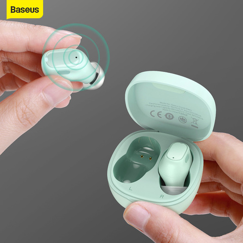 Baseus WM01 Ture Wireless 5.0 Headphones TWS Bluetooth Earphone Noise Reduction Voice Headset Mini True Wireless Earphones ► Photo 1/6