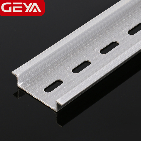 Free Shipping GEYA Guide Rail Aluminum Universal Type 35mm Slotted DIN Rail Long 10cm 15cm 20cm 30cm Thickness 1mm ► Photo 1/3