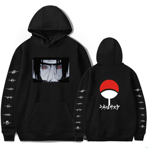 Naruto Hoodies Akatsuki Men Japanese Anime Sweatshirts Itachi Streetwear Kawaii Sasuke Graphic Unisex Tops Hoody Male Harajuku ► Photo 1/6