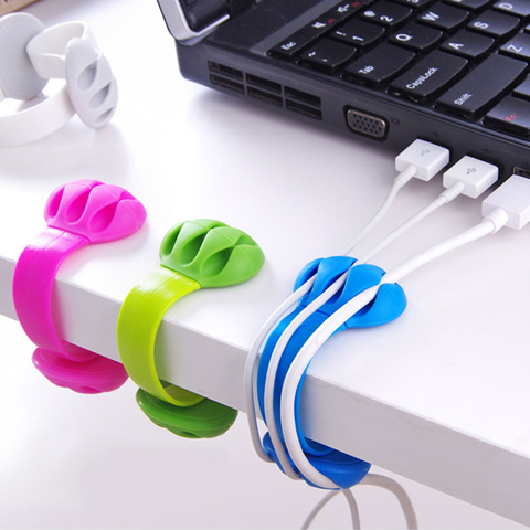 1pcs Office desk wire clip multi-function data cable winder cable fixing device home office storage organizer ► Photo 1/6