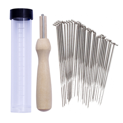 MIUSIE 30 Pcs/Set Mixed Felting Needles Wool Felt Tools with Bottle S,M,L Each Size 10pcs Felt DIY Sewing Package ► Photo 1/6