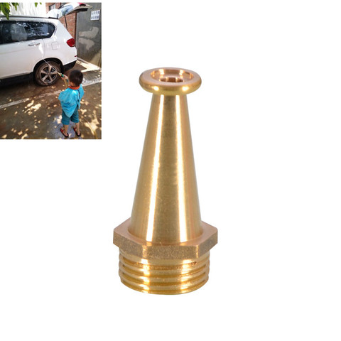 Brass High pressure straight Airbrush nozzle 1/2 male thread connector for car wash watering flower garden irrigation Fitting ► Photo 1/6