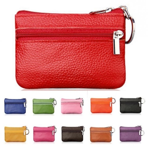 2022 Brand Casual Women Fashion Genuine Leather Car Key Holder Keyring Pouch Coin Purse Case Wallet ► Photo 1/6