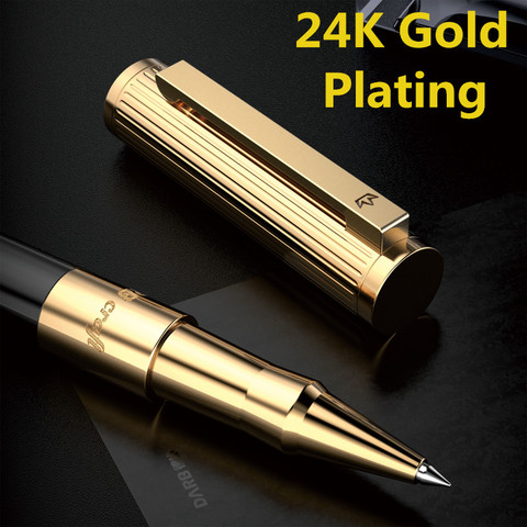 DARB Luxury RollerBall Pen For Writing 24K Gold Plating High Quality Metal Pen  Business Office Gift ► Photo 1/6