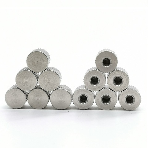 10pcs/lot  M2 M2.5 M3 M4 m5 m6 stainless steel small head knurled thumb nut hand tighten nut ► Photo 1/3