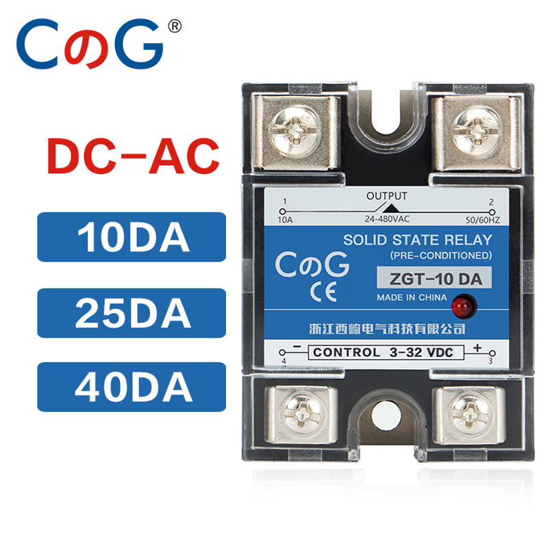 25A AC Solid State Relay SSR with Heatsink 