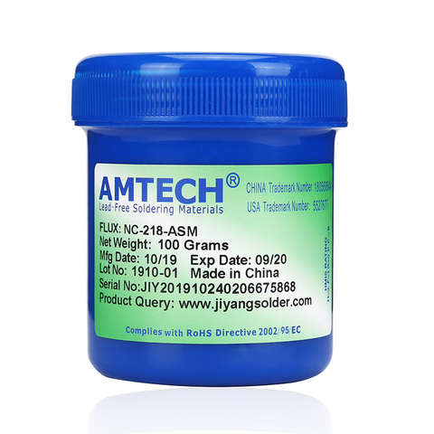 AMTECH NC-218-ASM original solder paste Welding fluxes 100g Lead free soldering iron ► Photo 1/5