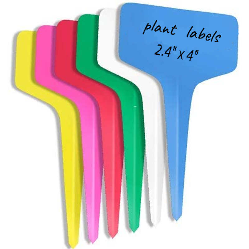 50/100* 6x10cm Plastic Plant T-type Tag Markers Nursery Garden Yard Labels .xc 