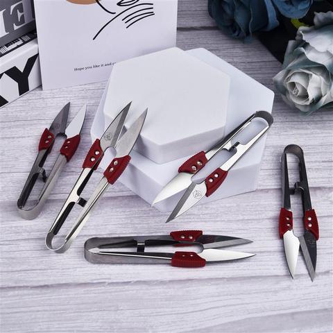 Stainless Steel Yarn Shears Cutting Sewing Scissors Shears Cross Stitch Scissors Embroidery Scissor U Thread Scissors for Fabric ► Photo 1/6