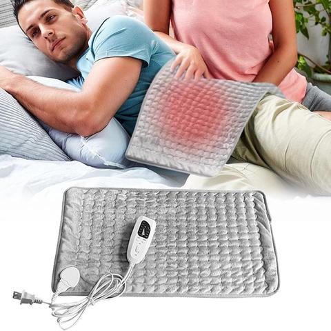 100-240V 120W 76*40cm Microplush Electric Heating Pad for Abdomen Waist Back Pain Relief Winter Warmer 3 Heat Controller ► Photo 1/6