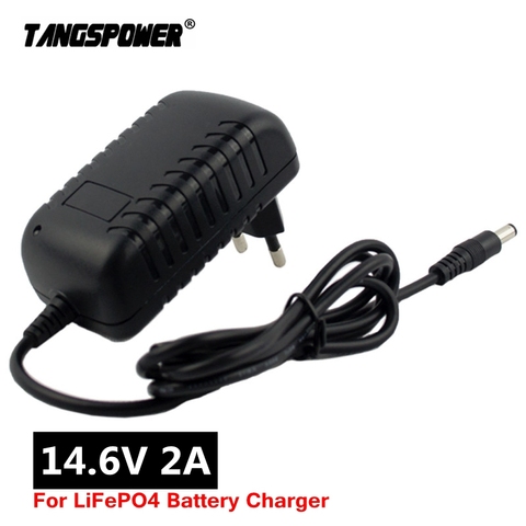 14.6V Smart Intelligent Charger 2A for 4S 12.8V LiFe LiFePO4 Battery Pack EU/US/AU/UK Plug ► Photo 1/6