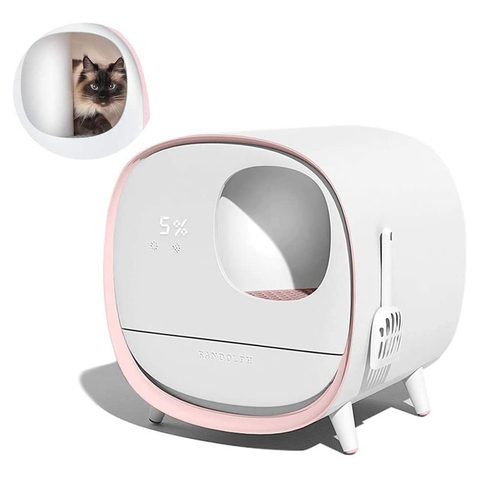 Intelligent deodorant Cat Litter Box Fully-enclosed Toilet Training Kit Smart Automatic Pet Liiter Tary Cat Litters Bedpans ► Photo 1/6